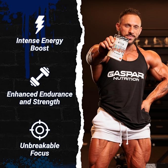 Gaspari Nutrition SuperPump Aggression Pre-Workout: Energy, Focus, Endurance, Recovery, Creatine and Caffeine (25 Servings, Lights Out Lemon)