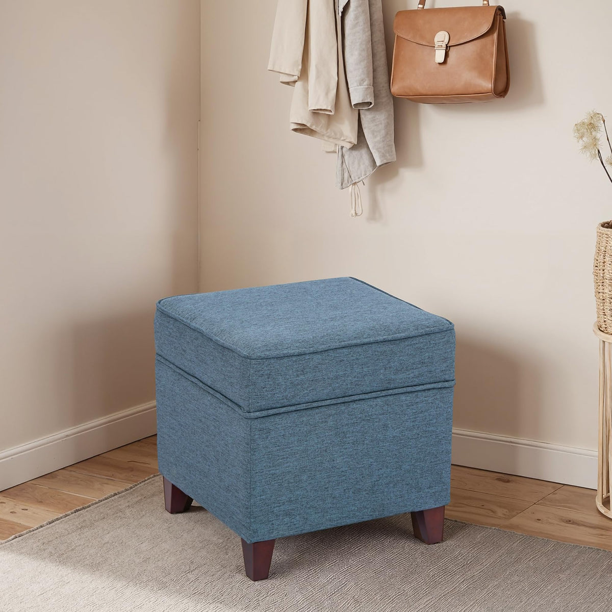 17" Square Ottoman with Storage