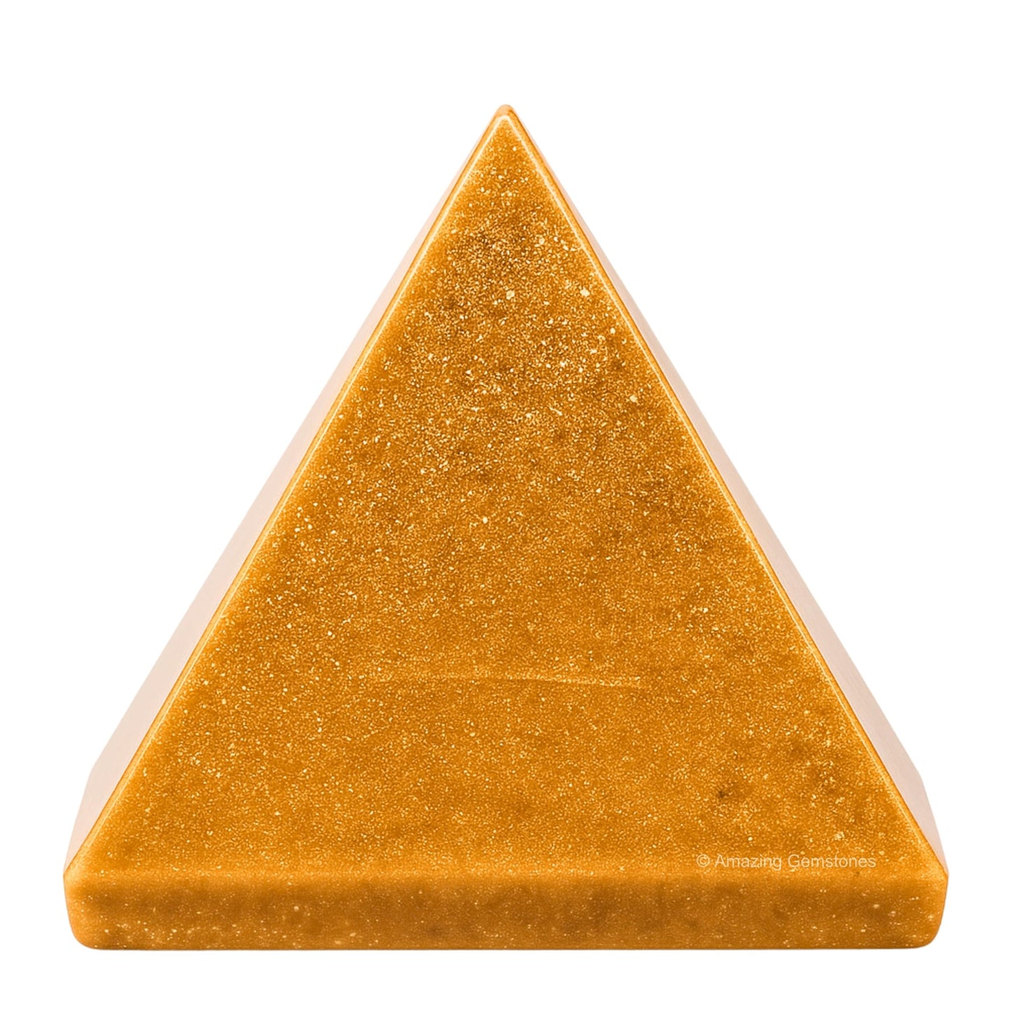 Amazing Gemstone Yellow Jasper Pyramid Crystal Healing Stones - 1.5" Great Pyramid Figurine of Natural Stone Pyramid for Meditation, Reiki, Chakra Balancing and Crystal Pyramids Grid