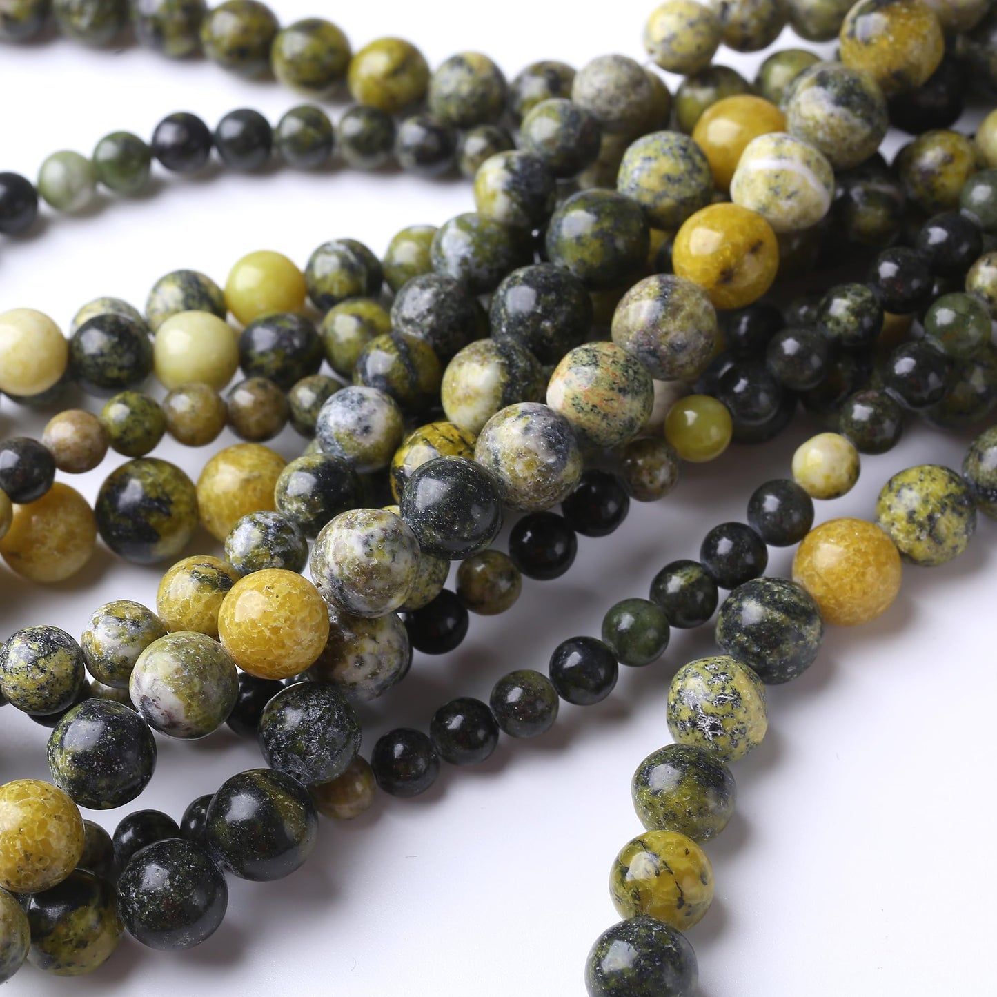 10MM Australian Jade Round Loose Beads Natural Gem Beads Crystal Energy Stone Beads for Jewelry Making DIY Bracelet Necklace