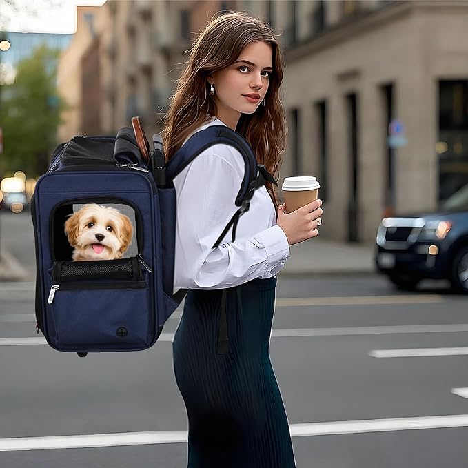 EliteField Deluxe Backpack Pet Carrier for Cats and Dogs (3-Year Warranty)