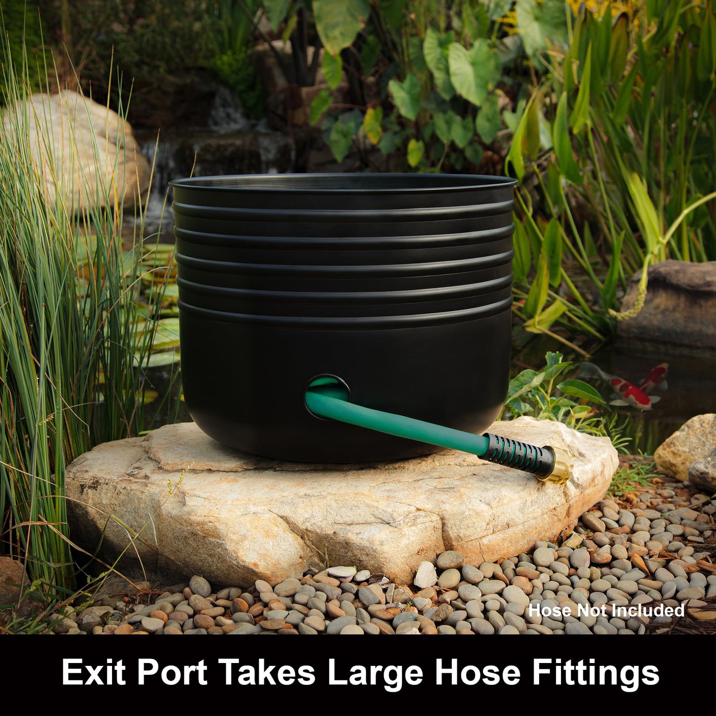 Liberty Garden 1918 100' Matte Black Hose Pot