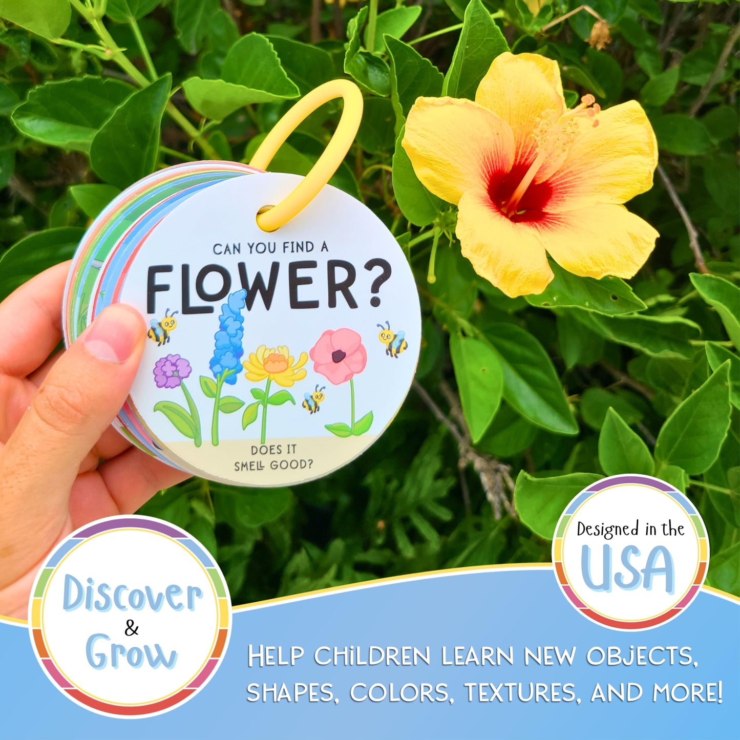LMC Products Children's Scavenger Hunt | Toddler Activities | Games for 2, 3 Year Old's & Up | Kids Educational Scavenger Hunt Cards (Outdoor Edition - Expanded Version)