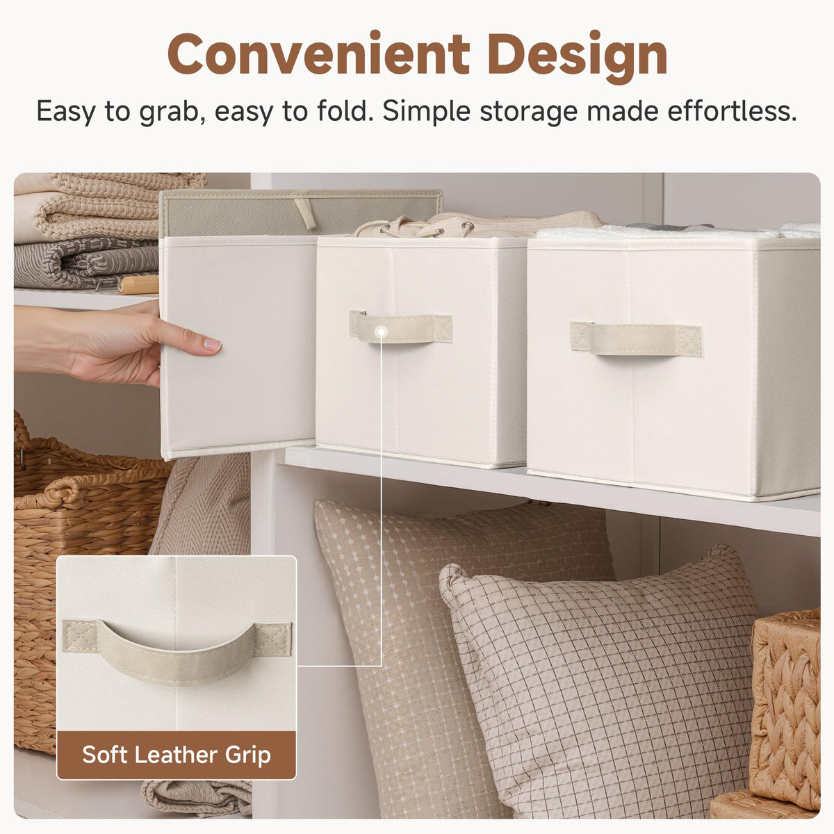 Closet Storage Bins (3 Count)
