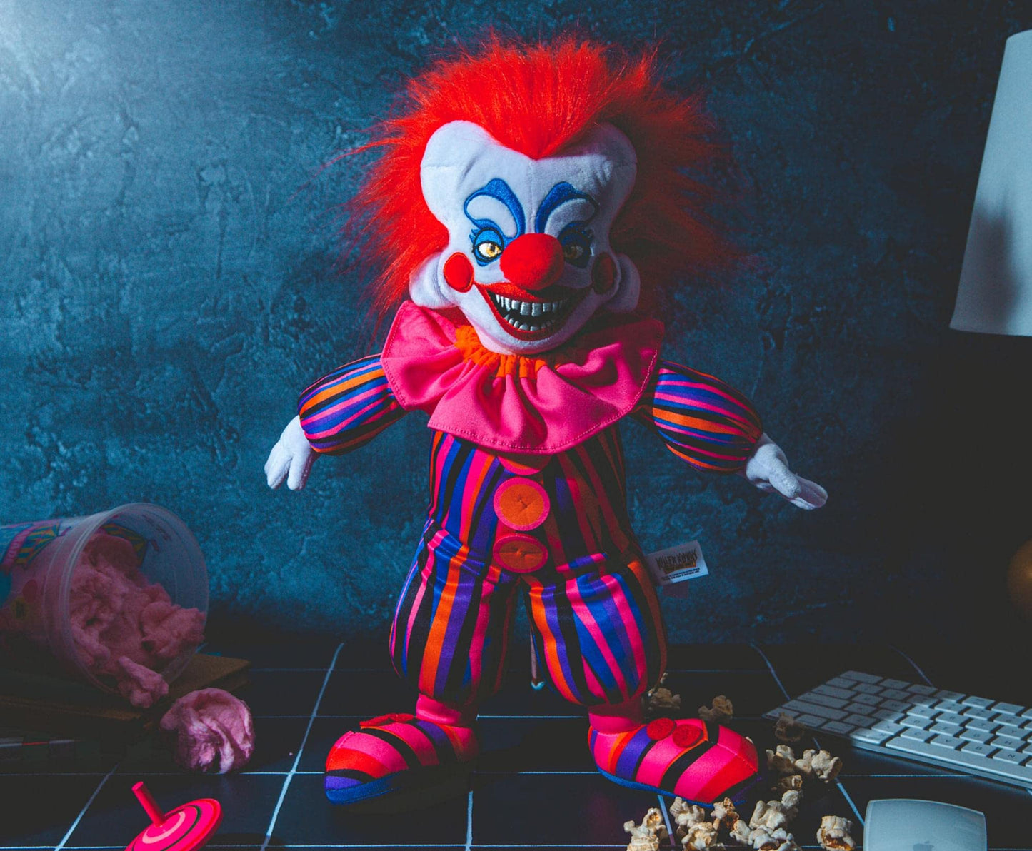 Killer Klowns from Outer Space Rudy 14-Inch Collector Plush Toy, Large Soft Stuffed Animal | 80s Horror Movie Collectibles