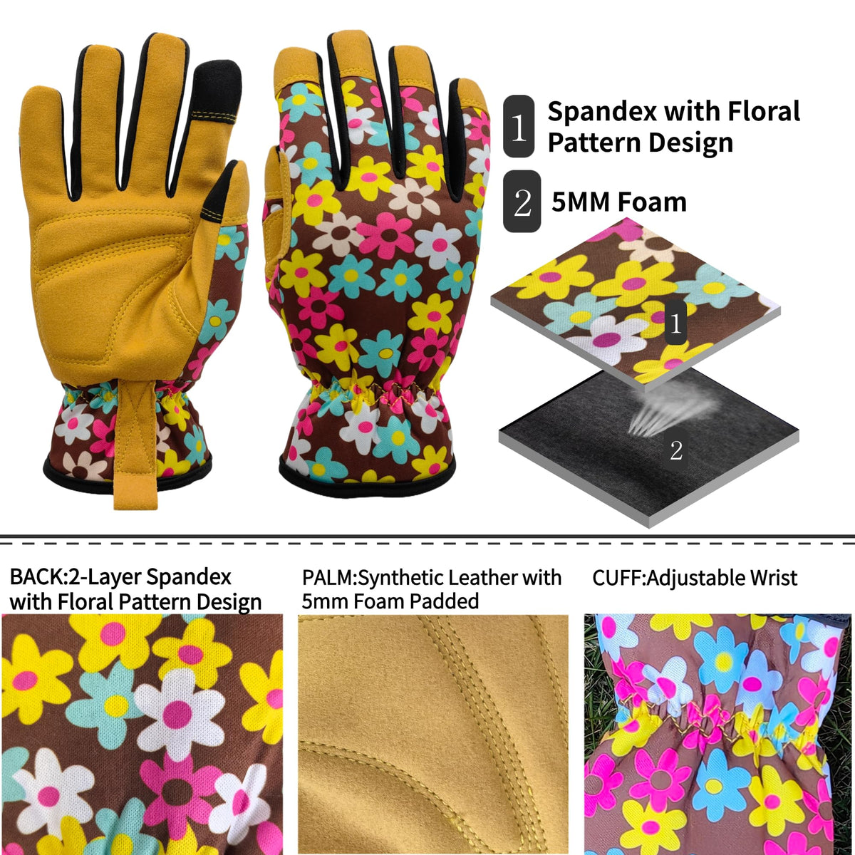 Gardening Rose Pruning Gloves for Men Women