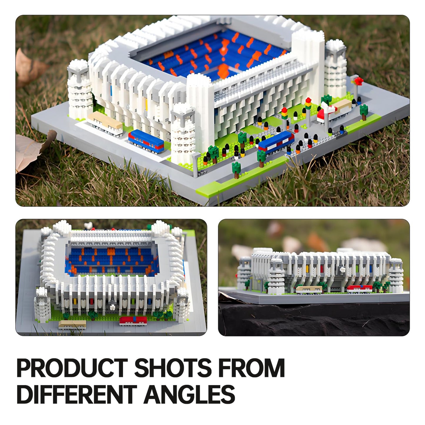 LANGLICHUN 3D Stadium Building Blocks Set Architectural Model Kit Sports Arena Display Building Toy Collectible Construction Set for Teens Adults Desk Home Office Decoration Gift 3500+PCS