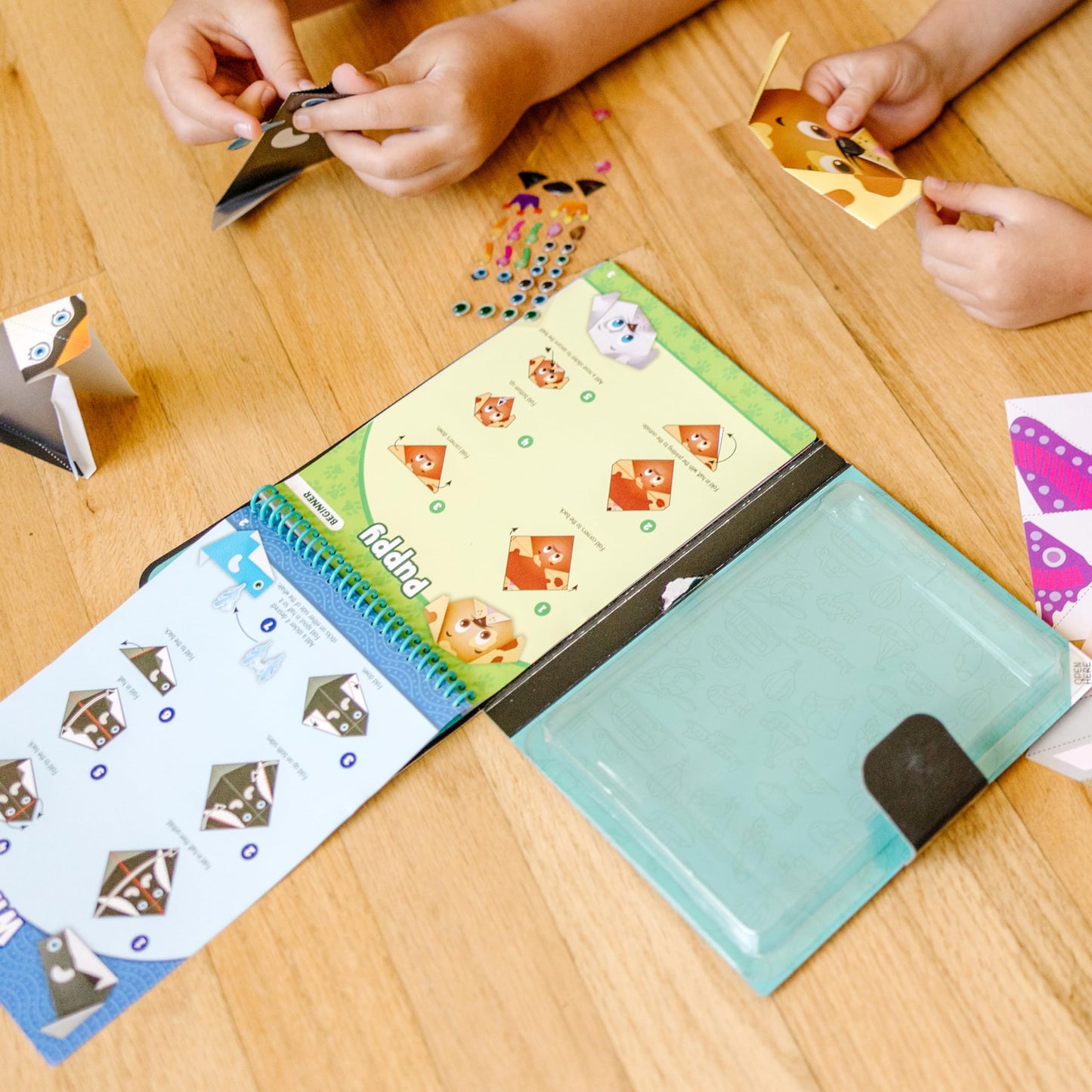 Melissa & Doug On The Go Origami Animals Craft Activity Set - 38 Stickers, 40 Origami Papers