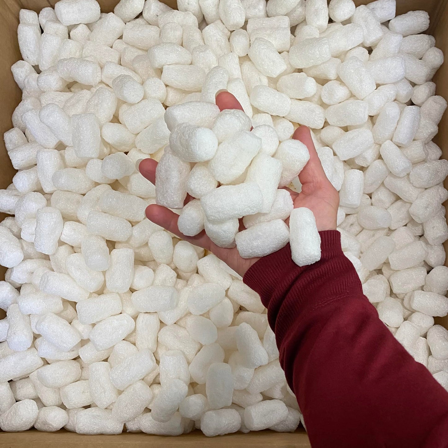UOFFICE Biodegradable Recycled Packing Peanuts 3.5 cu. ft. (22.5 Gallons), Void Fillers For Moving Boxes, For Packing, Moving & Shipping