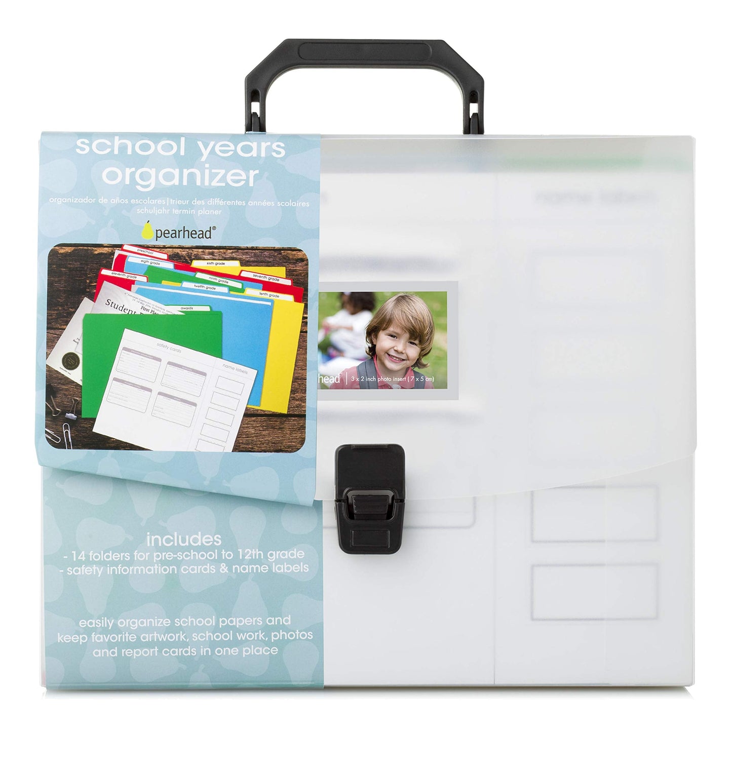 Pearhead School Years Organizer, Children’s School Highlights and Accomplishments Binder for Parents, File Keeper for Kids, School Memories Keepsake