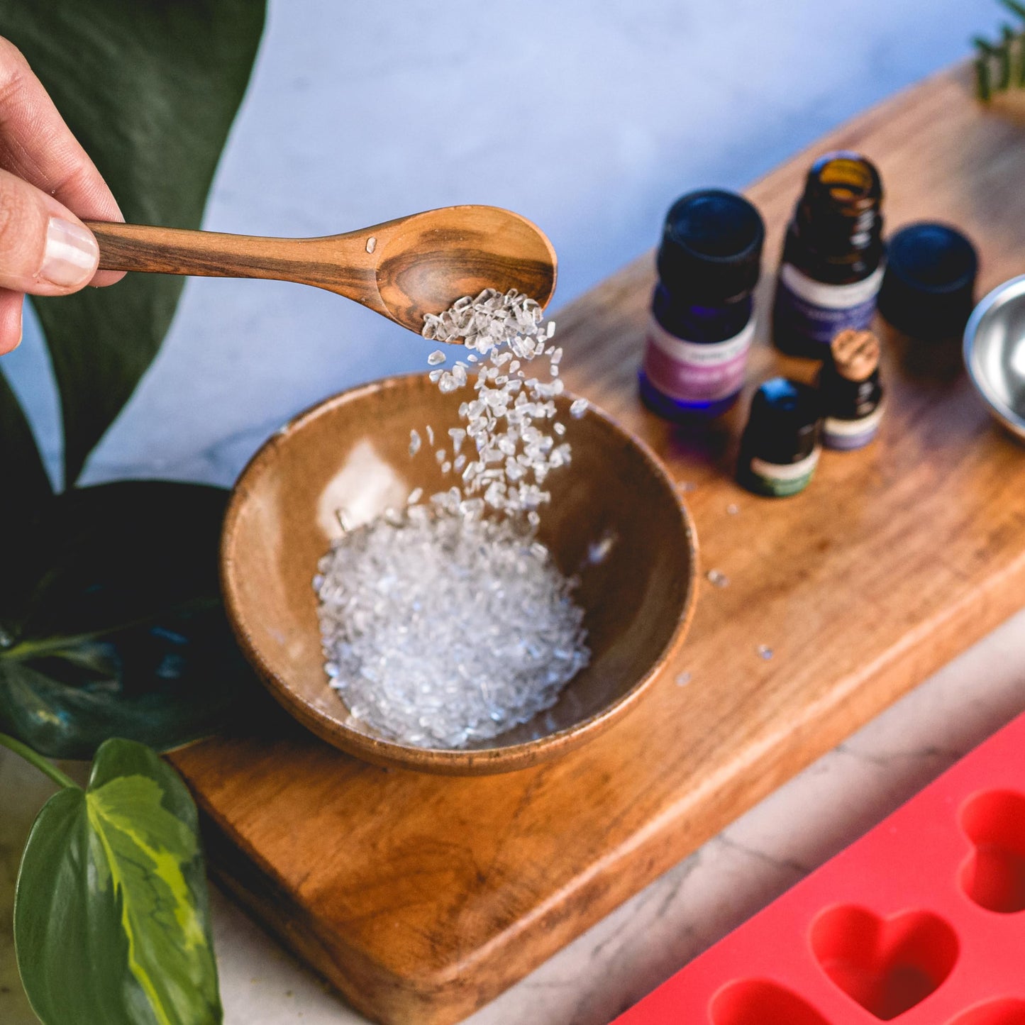Earthy Good DIY Bath Bomb Kit With Organic Ingredients 100% Natural Includes: Essential Oils, Dried Rose, Chamomile & Lavender, Molds, Guide & More- Includes Furoshiki Cloth- Makes 10 Mini Bath Bombs