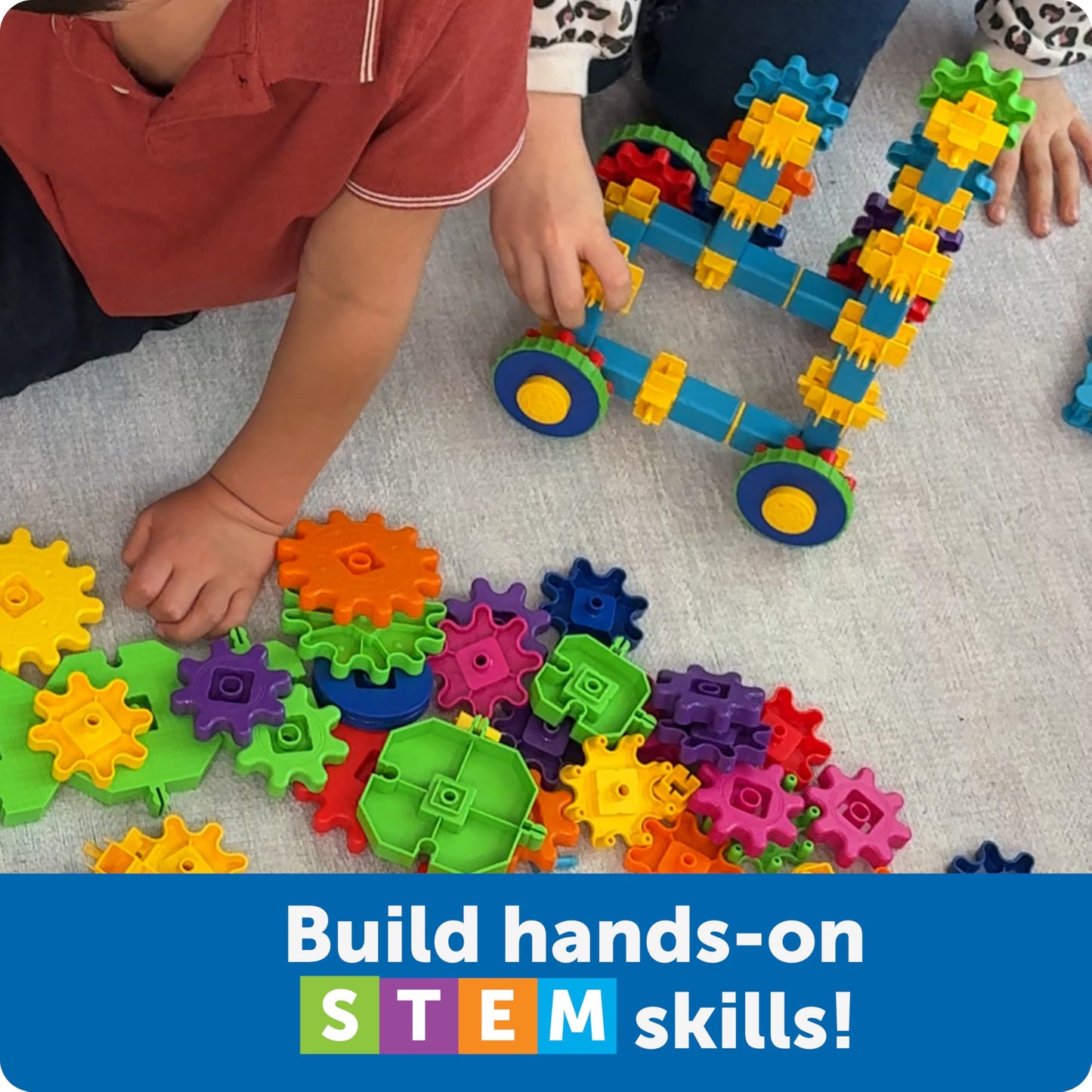 Learning Resources Gears Gears Gears Robots In Motion - Building Toys, STEM Activities, Fine Motor Skills, Toddler Construction Explorer Kit, Kindergarten Science, Boys and Girls Gifts