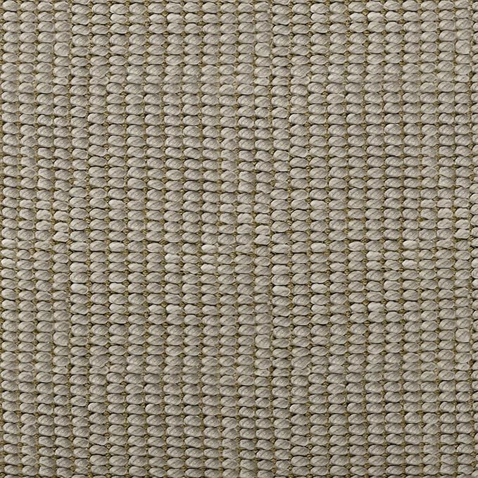 SIMPLIHOME Zelma Square Pouf – 18 inch Wide Upholstered PET Polyester Ottoman in Cream and Natural, Boho Indoor/Outdoor Footstool or Extra Seating for Living Room, Bedroom, or Patio, Assembled