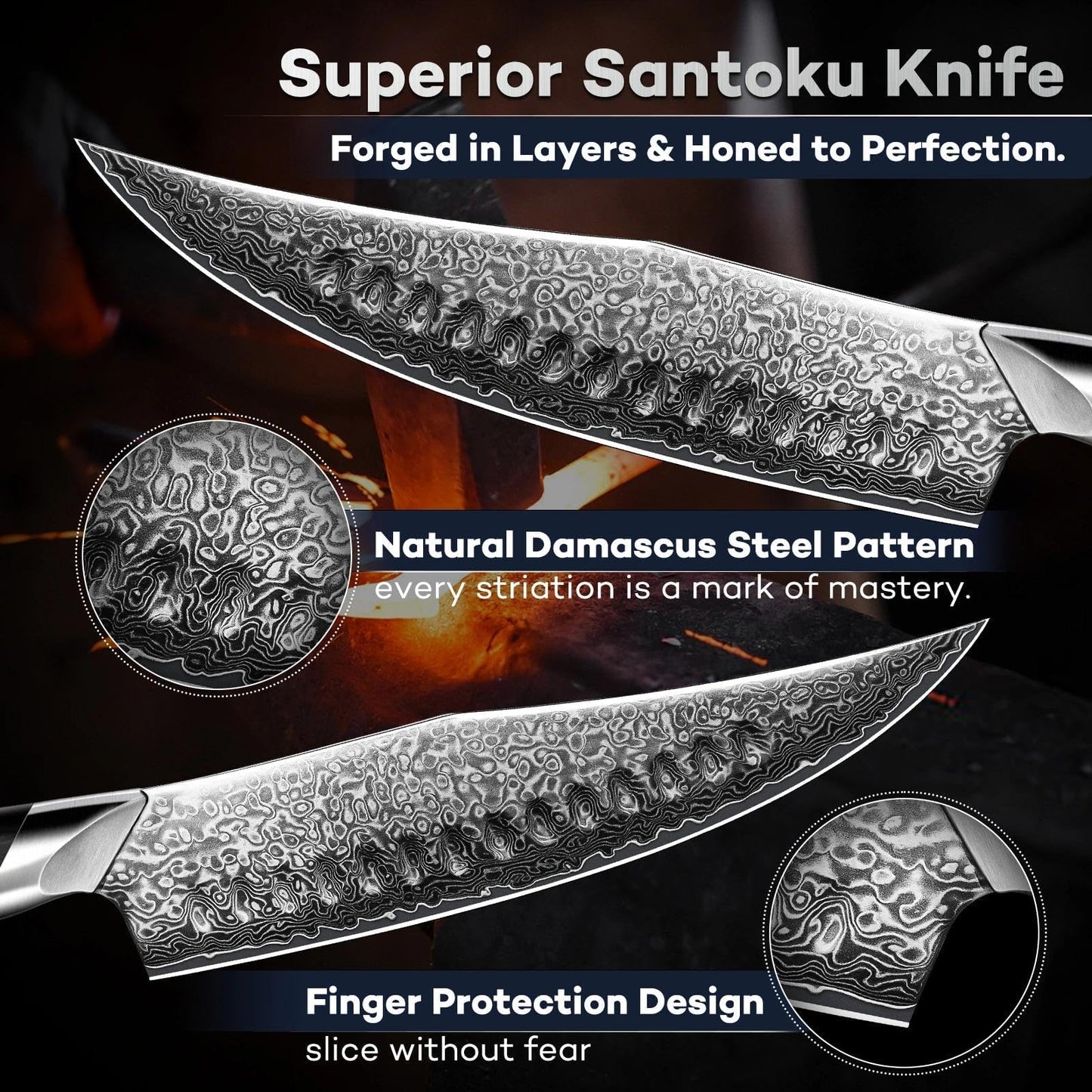 DRAGON RIOT Japanese Chef Knife, Damascus Kitchen Knife with VG10 Steel Core, Ultra Sharp Handmade Cooking Knives with Ergonomic Handle, Premium Gift Box for Mon and Dad