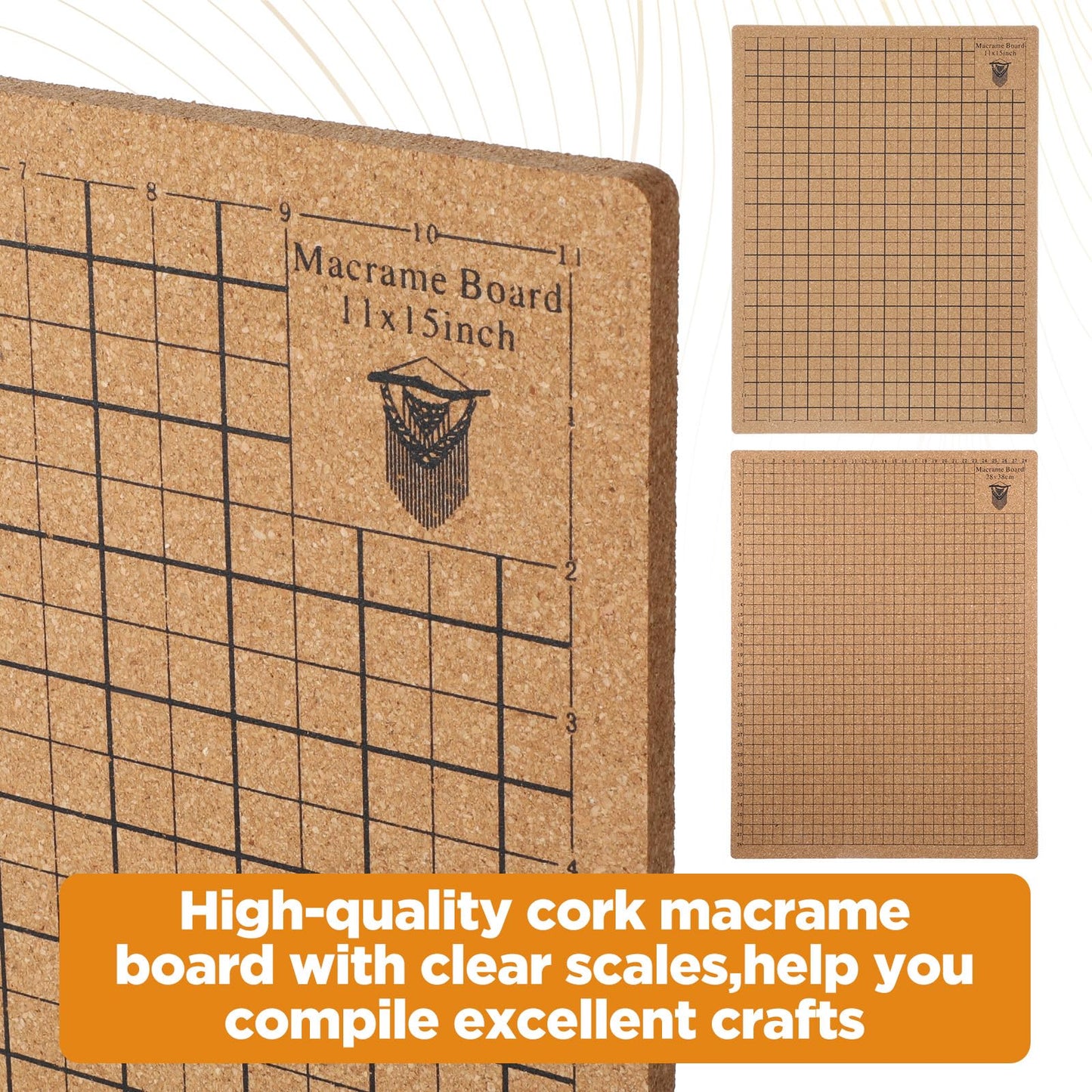 108 Pcs Macrame Supplies Include Macrame Board Metal Adjustable Holder with 100 T Shaped Pins Double Sided Grids Bracelet Making Board with Brush Scissor Ruler for Braiding Bracelet Creating