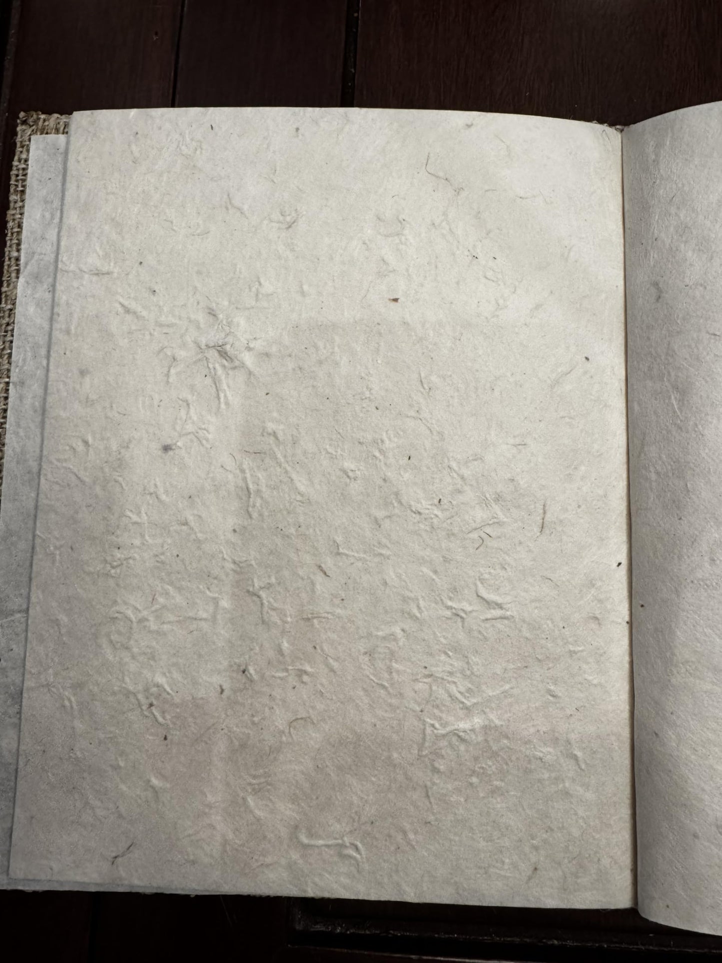 Asatre Handmade Hemp Journal with Lokta Paper – A5 Eco-Friendly Notebook, 120 Blank Pages, Vegan & Sustainable, Made in Nepal (Natural)