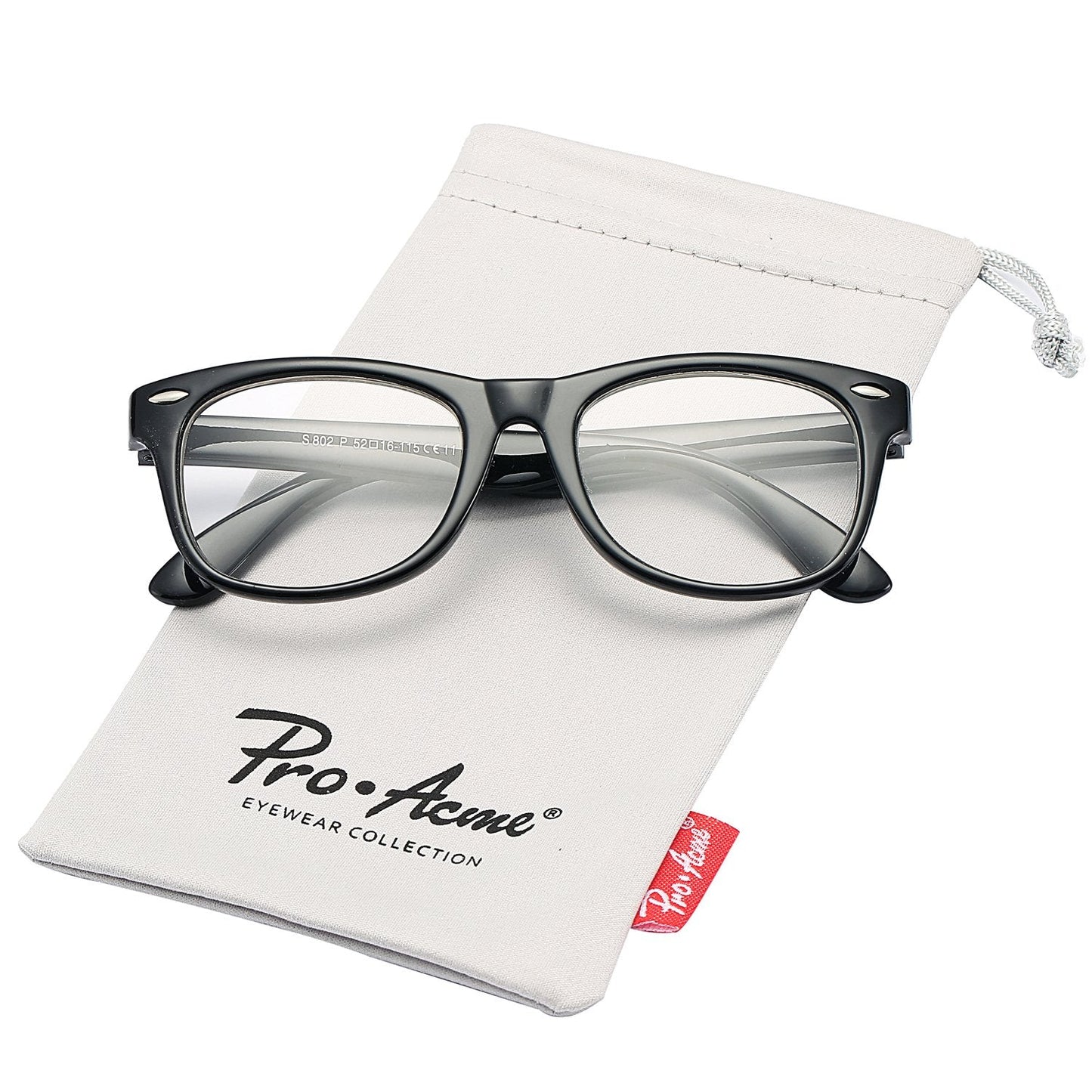 Pro Acme TPEE Rubber Flexible Kids Nerd Glasses Clear Lens Geek Fake for Costume (Age 3-10)