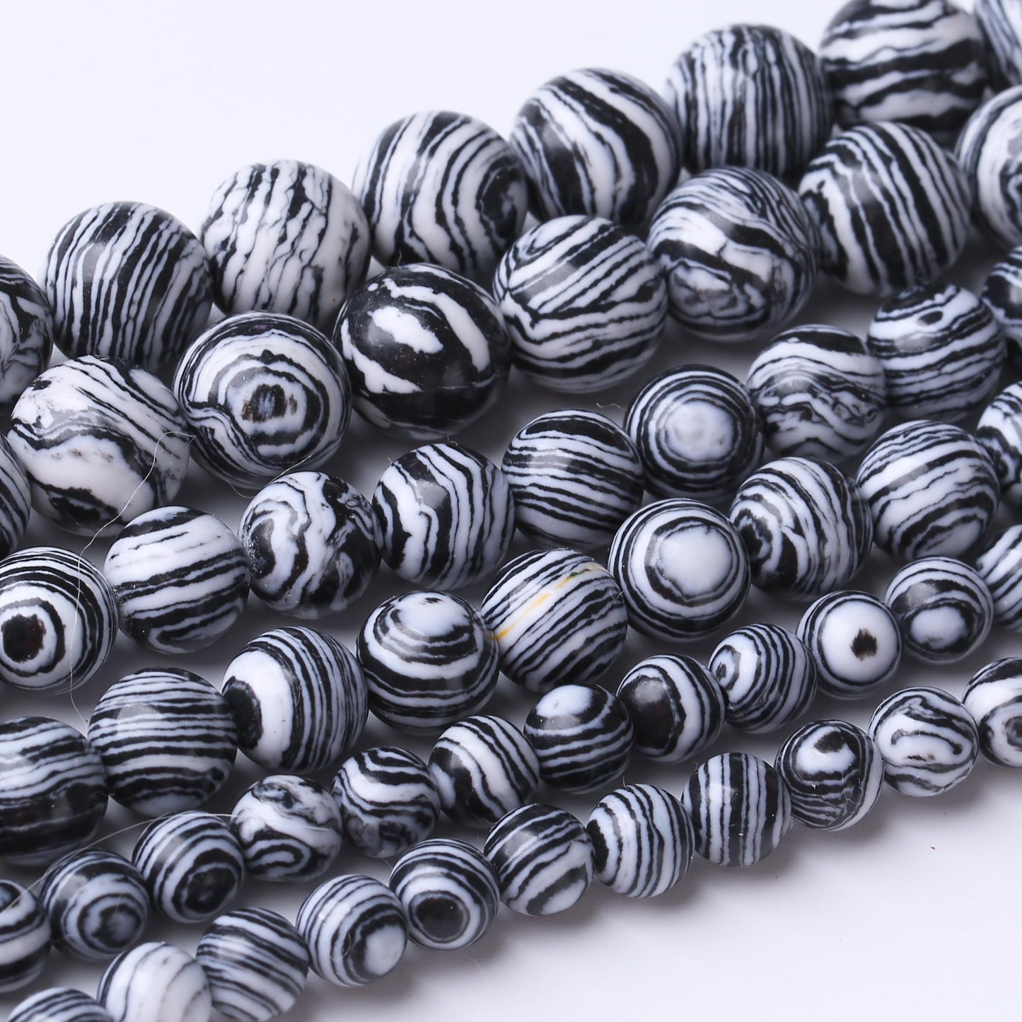 90PCS 4MM Black Malachite Beads Natural Gemstone Round Stone Beads for Jewelry Making DIY Energy Stone Healing Power Bracelet 15"