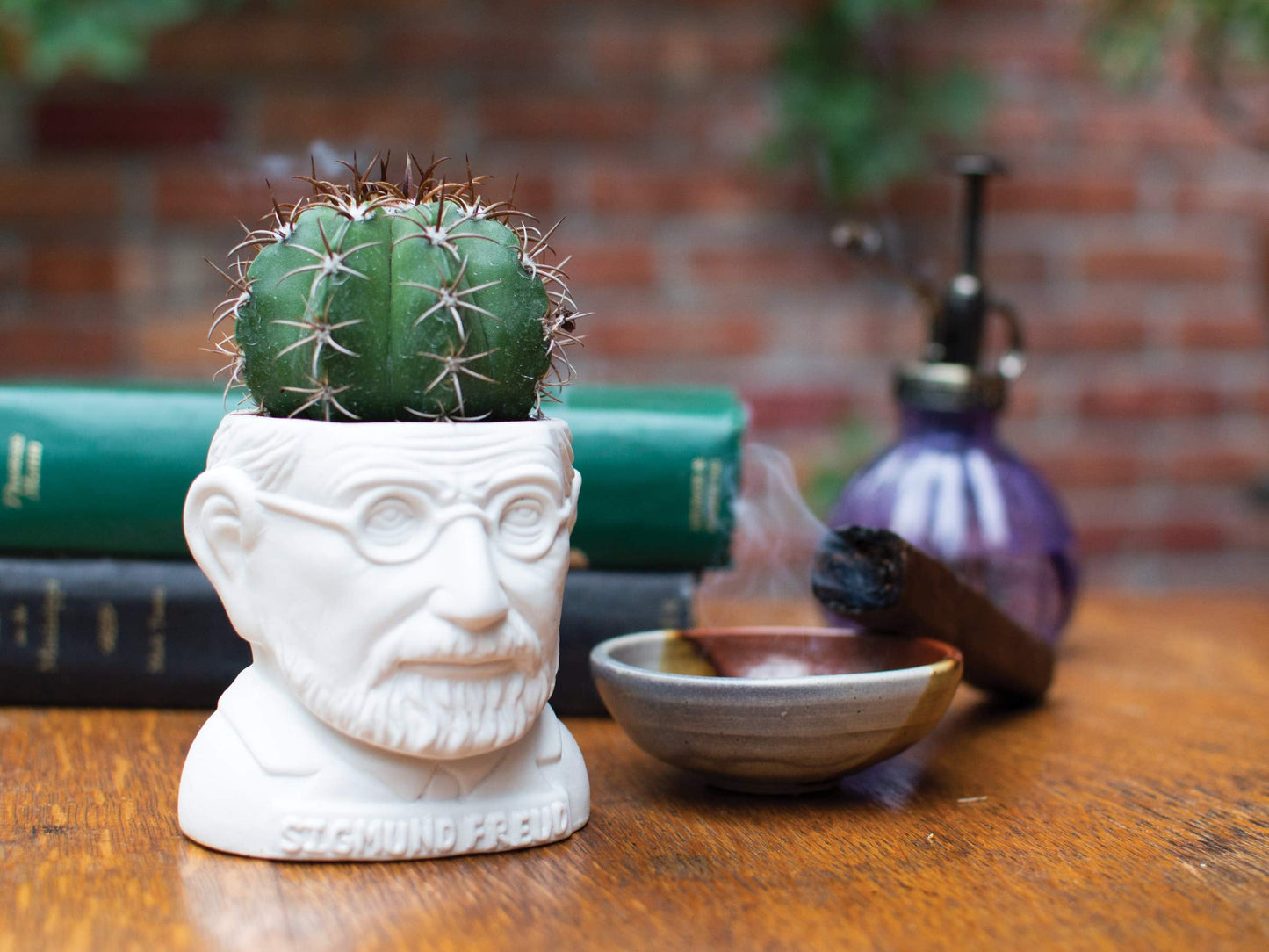 The Unemployed Philosophers Guild Sigmund Freud Bust Ceramic Planter