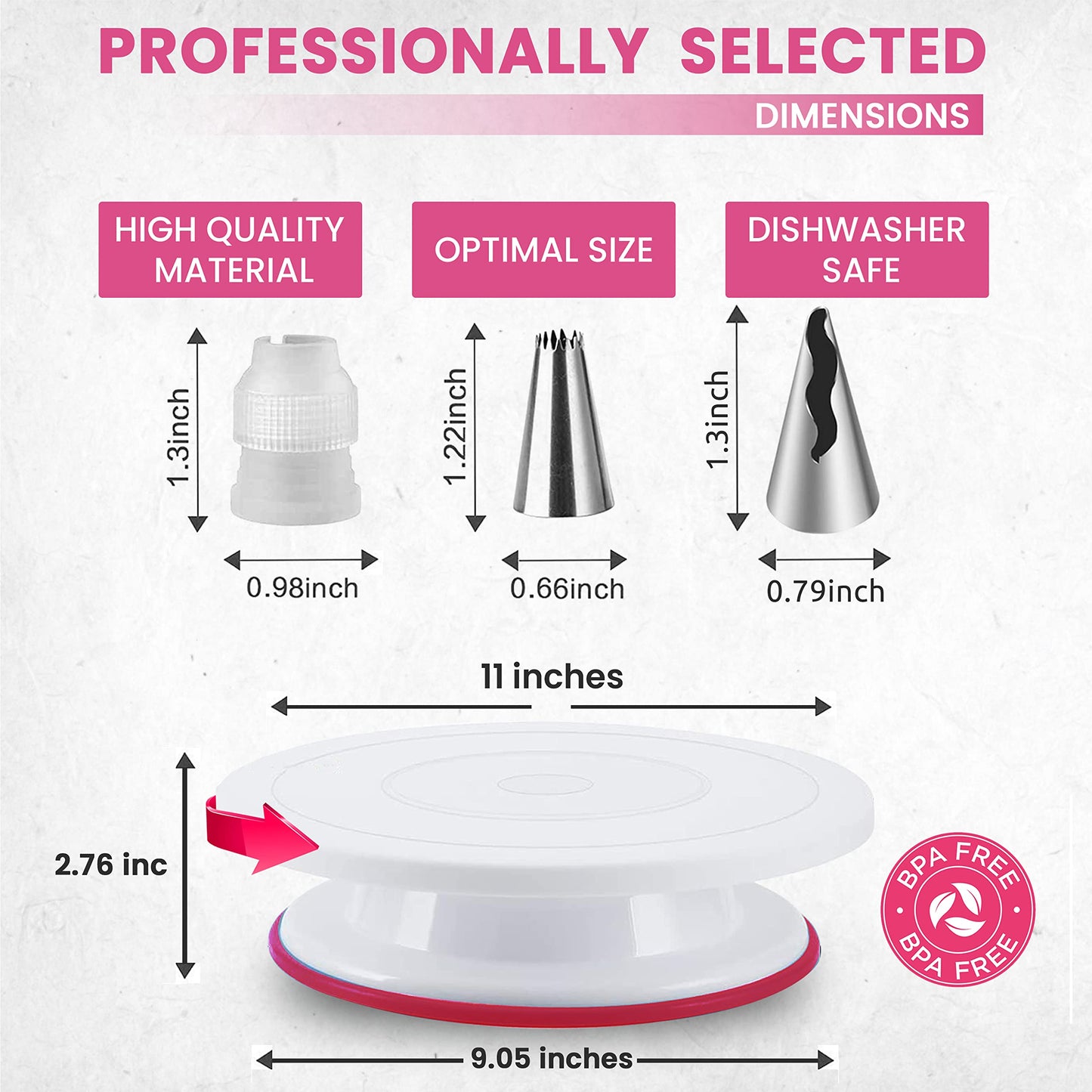 200PCs and 230PCs Cake Decorating Kit for Cake Cupcake and Cookies Decoration