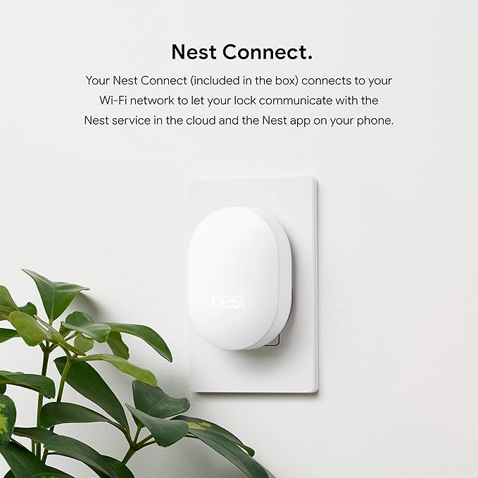 Google Nest x Yale Lock - Tamper-Proof Smart Lock for Keyless Entry - Keypad Deadbolt Lock for Front Door - Oil Rubbed Bronze