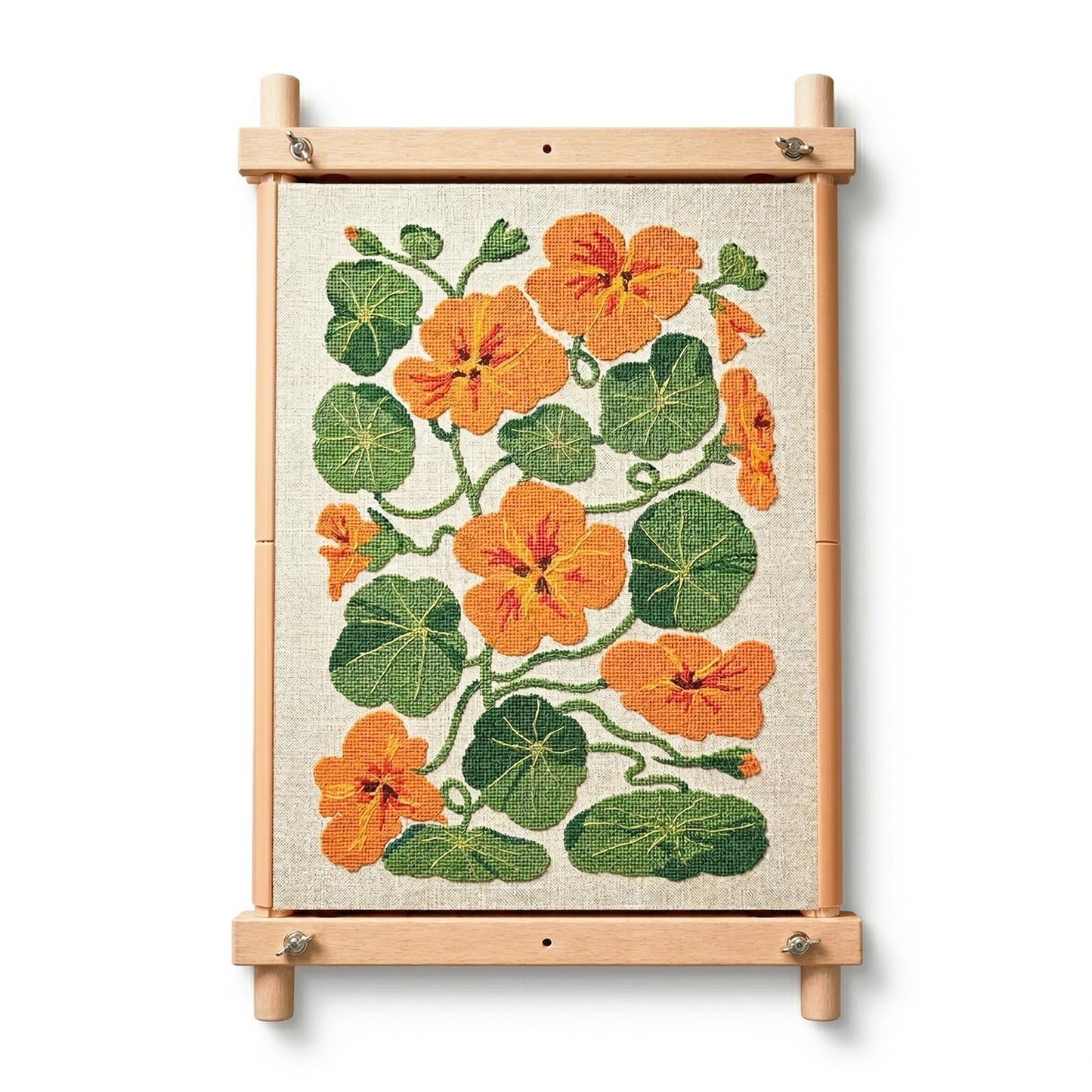 Cross Stitch Frame, 18" x 11" Natural Wood Embroidery Frame, Cross Stitch Scroll Frames, Cross Stitch Hoops, Needlepoint Stretcher Bars, Embroidery & Cross Stitching Supplies Accessories