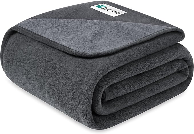 PetAmi Waterproof Dog Blanket, Leakproof Pee Proof Cat Blanket, 29x40 Gray