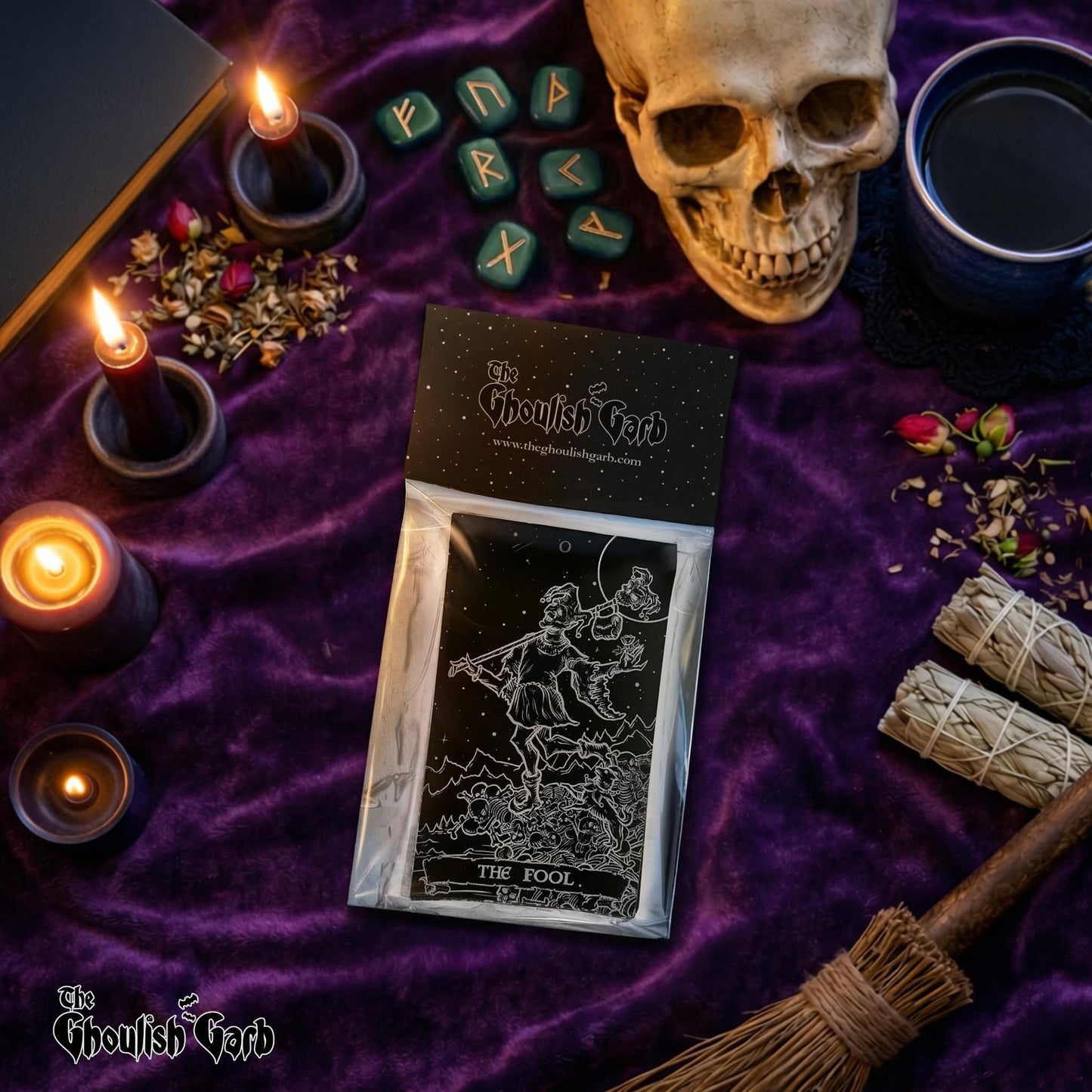 Terror Tarot Card Sticker Pack - Gothic Halloween Horror Stickers (Shadow Edition)