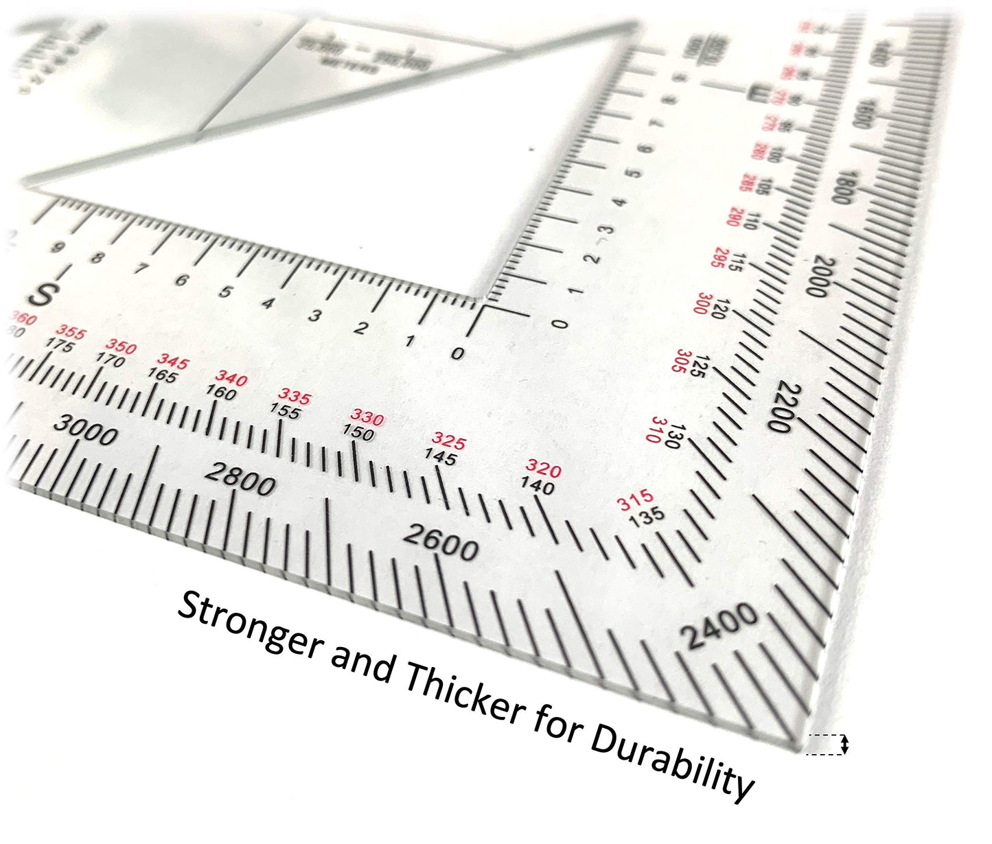 Military Protractor - Perfectly Cut for Land Nav