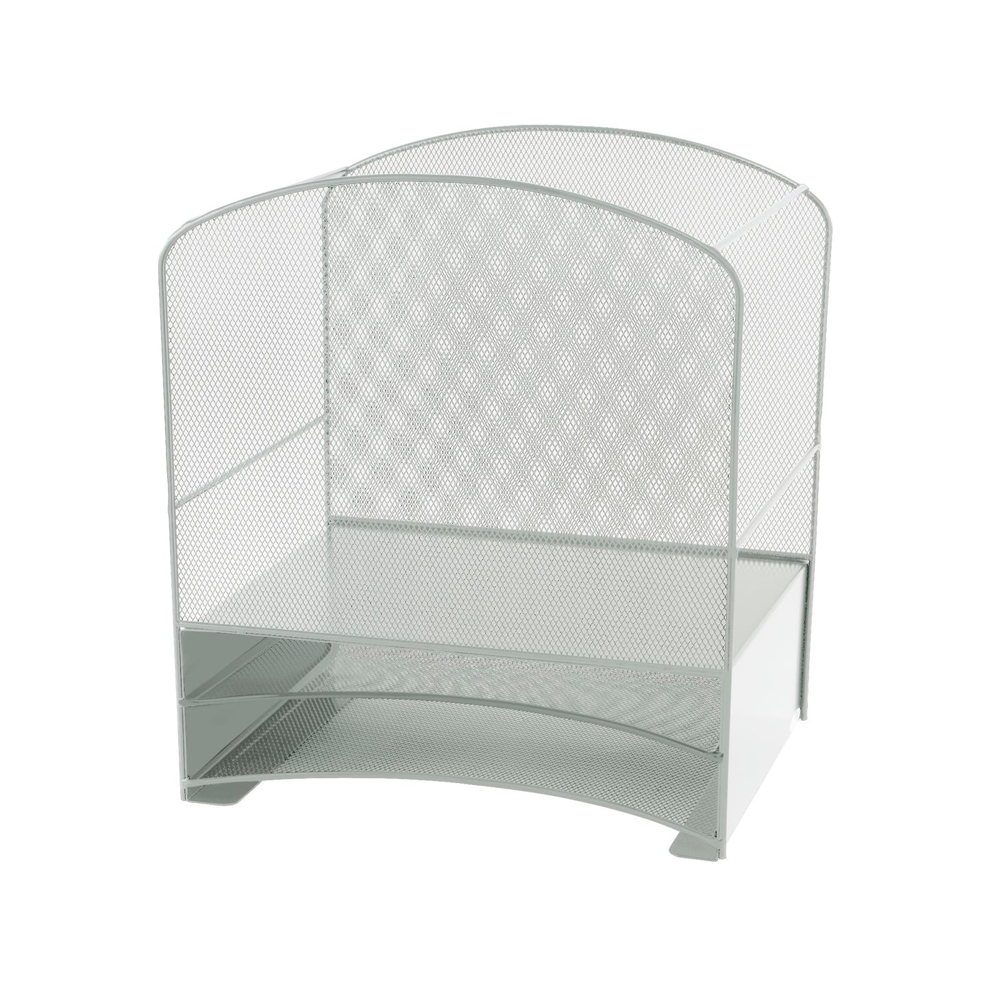 Safco Products 3260SL Onyx Mesh Hanging File with 2 Horizontal Sorters; Black