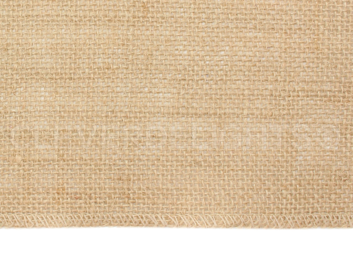 CleverDelights 6" Burlap Squares - 12 Pack - Premium Jute Burlap - Finished Edges
