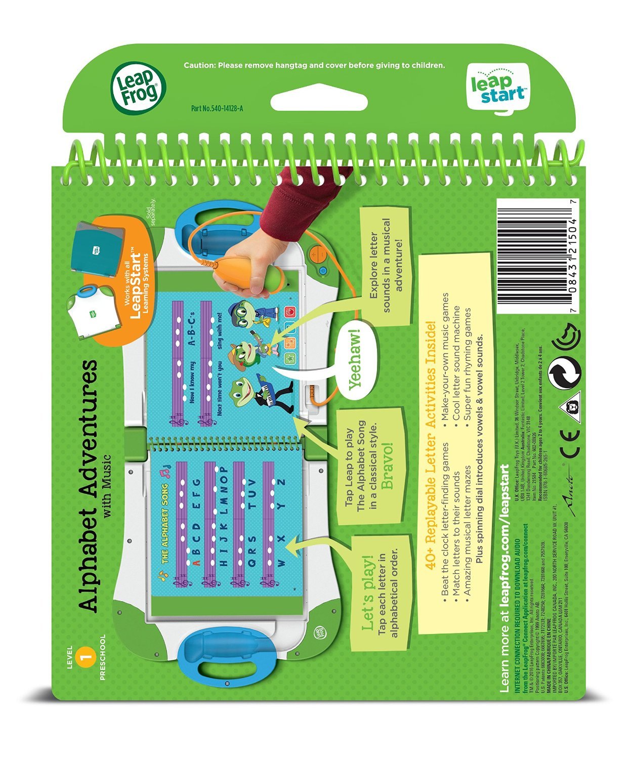 LeapFrog LeapStart Preschool Activity Book: Alphabet Adventures and Music