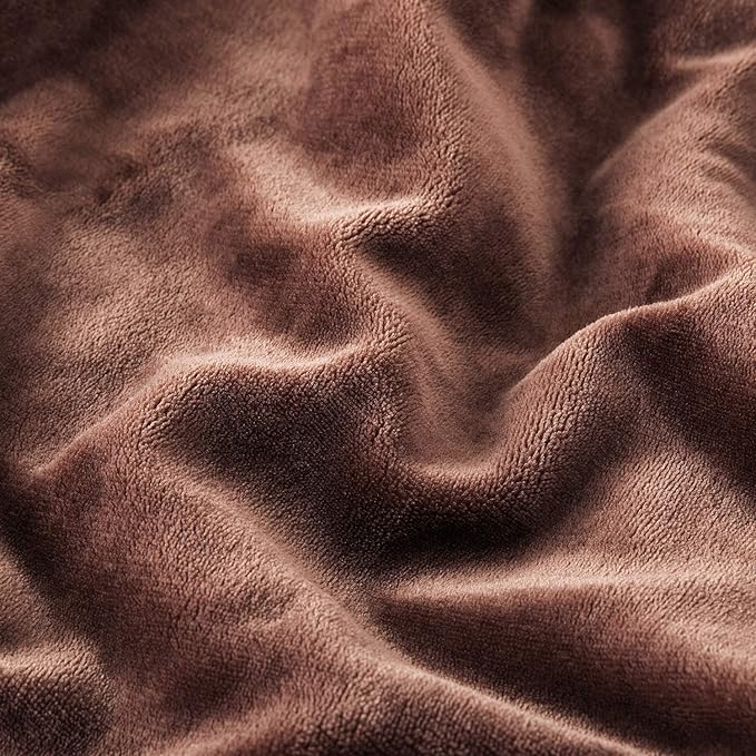IR Imperial Rooms Sherpa Fleece Throw Blanket Twin Size for Couch - Thick and Warm Fluffy Blankets for Winter, Soft and Fuzzy Twin Blanket for Bed, Coffee, 60x80 Inches