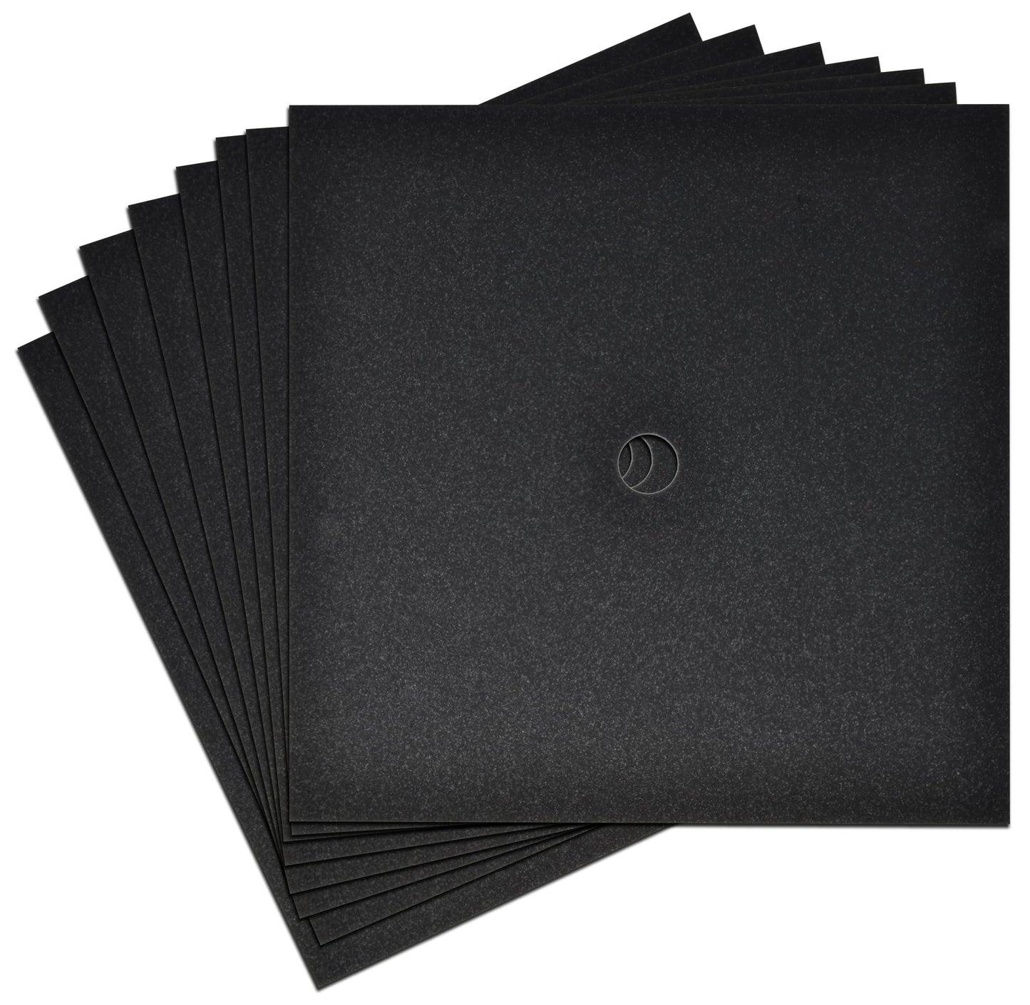 Graduation Cap Topper Kit 25 Count 9x9 Inch Black Glitter Caps with 150 Adhesive Dots for DIY Decorating Mortarboard Decoration Supplies