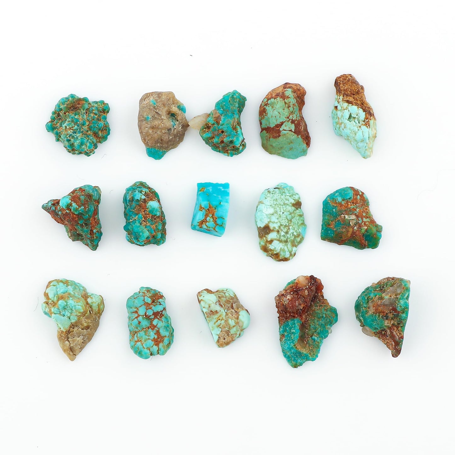 CRYSTALINES 30cts, Genuine Raw Tibetan Turquoise Gemstone, Wholesale Tiny Rough Stones, Bulk Loose Supplies for Jewelry Making, December Birthstone, Wire Wrapping, Gem Collection, 14-17pcs