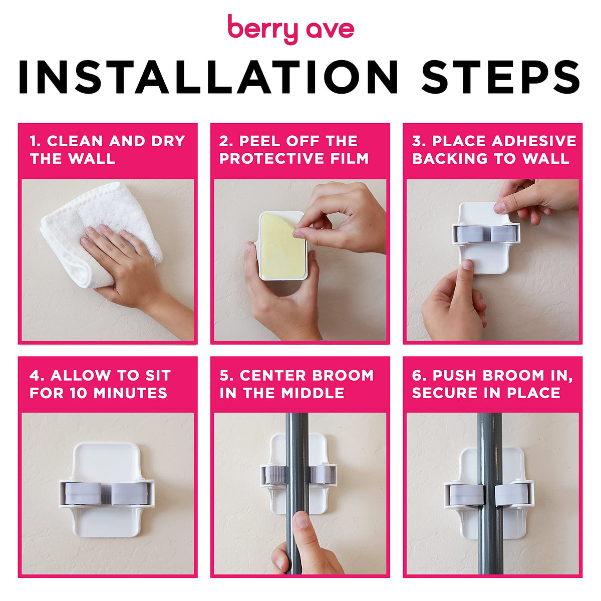 Combo 5 Slot Broom Holder w