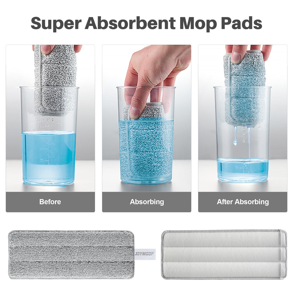 Microfiber Replacement Pads for 13" Flat Mop System (2 Count)