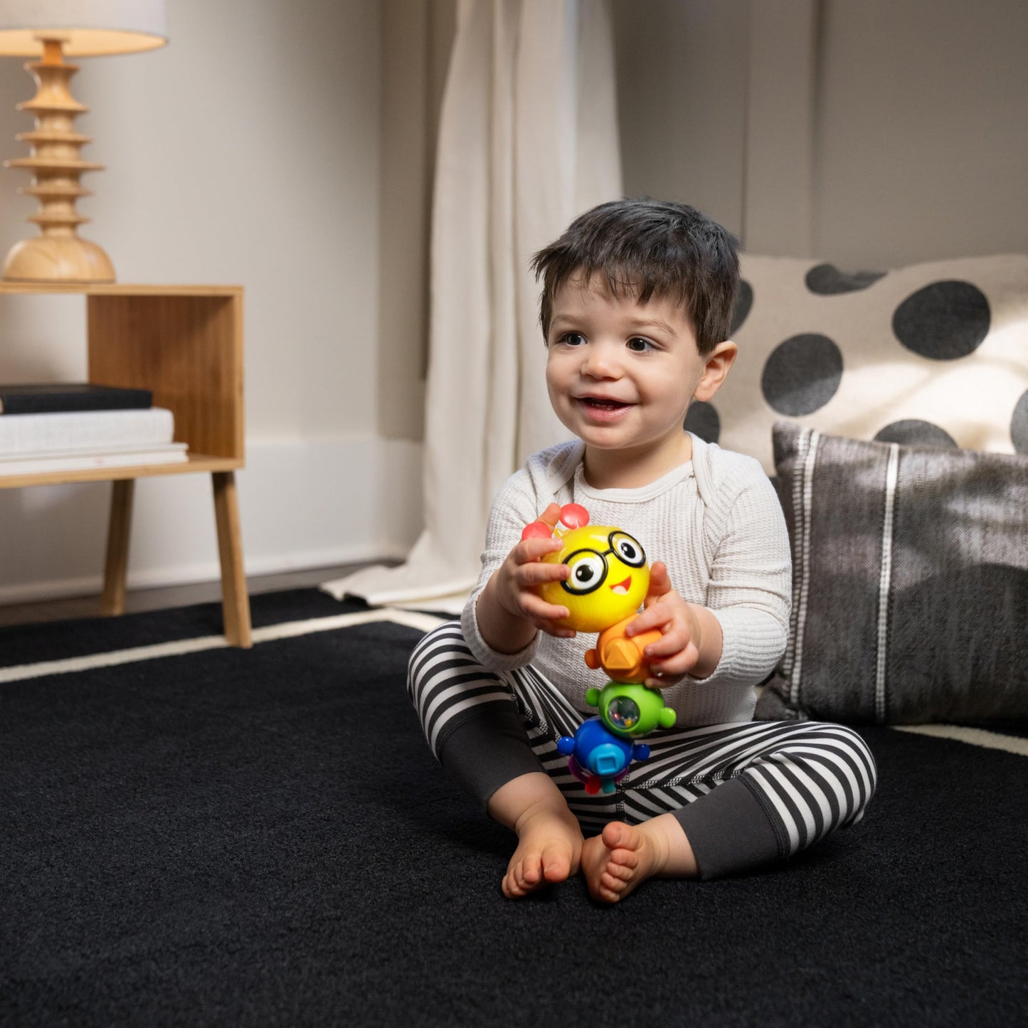 Baby Einstein Twist-a-Pal Cal Sensory Toy, with Music and Bead Chaser, Ages 6 Months and Up