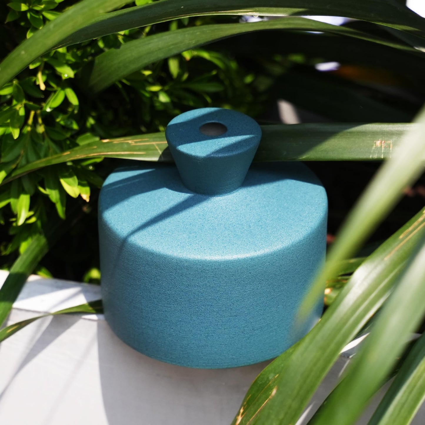 Manykettle Ceramic Watering Bell, Decorative Watering Can for Plants, Stylish Indoor and Outdoor Watering Pot, Perfect for Home Garden and Office Décor (Green 19 fl oz)