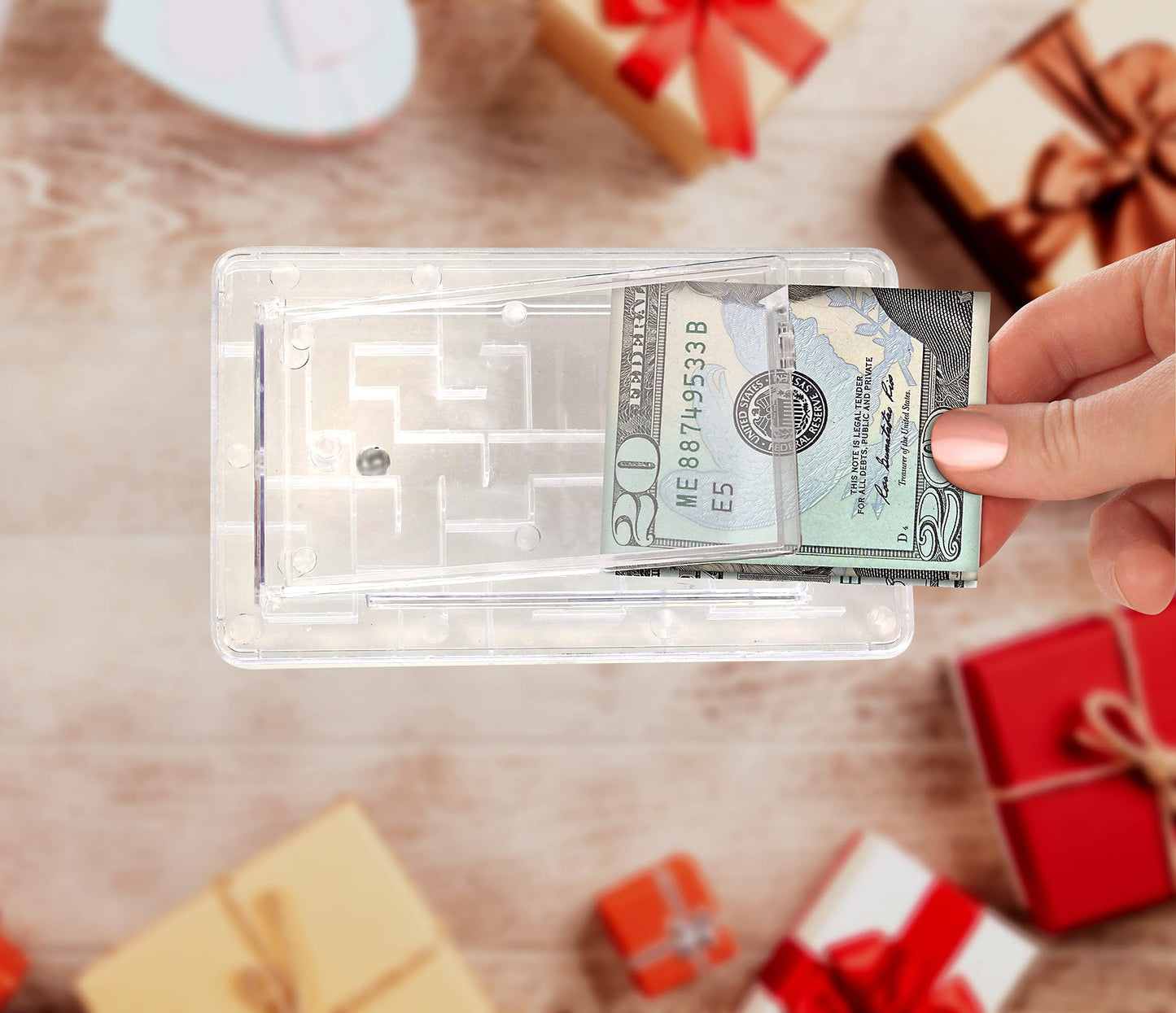 Money Puzzle Box, Money Maze Gift Holder, Fun Way to Give Cash as a Gift - Stocking Stuffers for Kids and Adults (3 Pack)