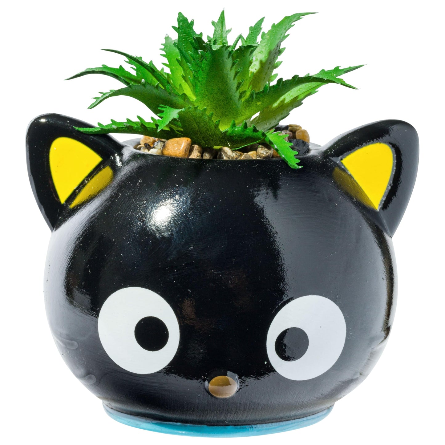 Silver Buffalo Sanrio Hello Kitty and Friends Mini Ceramic Planter Featuring Chococat, 3.75” x 3.25” x 3.75”
