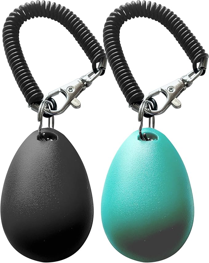 Dog Training Clicker with Sring Wrist and Keyring - Pet Dog Training Clickers for Puppy, Cat, Potty, Bird, Horse, Pet, Trainer Training Tools, Behavior Aids