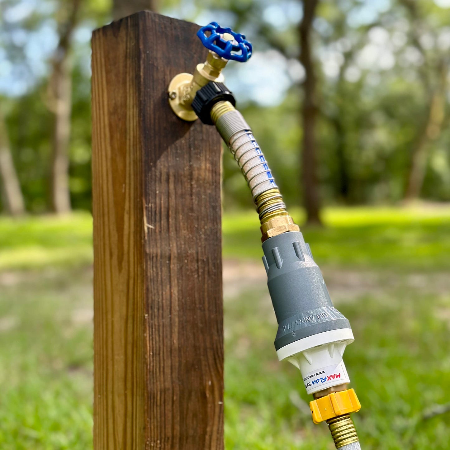 MAX FLOW RV WATER PRESSURE REGULATOR - Safe Pressure Without Restricting Flow! (Made in USA)