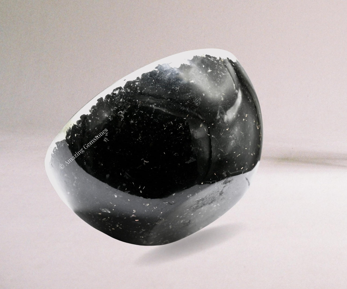Amazing Gemstone Black Tourmaline Orgonite Orgone Crystal Gemstone Bowl - 3" Orgonite Black Tourmaline Crystal Bowl for Meditation, Crystals and Healing Stones Gift and Protection