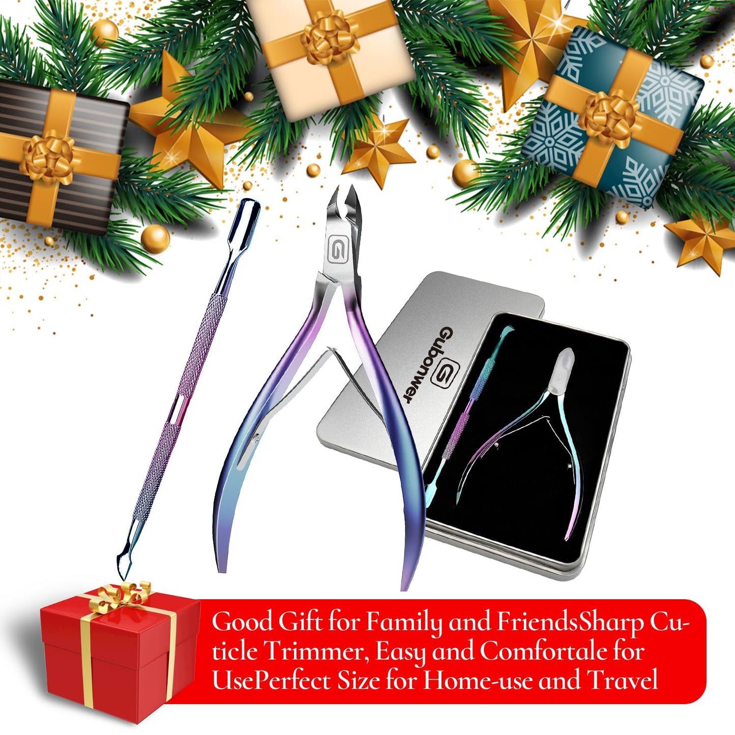 Cuticle Trimmer 3/4 Jaw Extremely Sharp Cuticle Nippers Scissors Stainless Steel Clippers Cutter Remover Pedicure Manicure Nail Tool, cuticle pusher, nail cuticle trimmer professional cuticle cutter