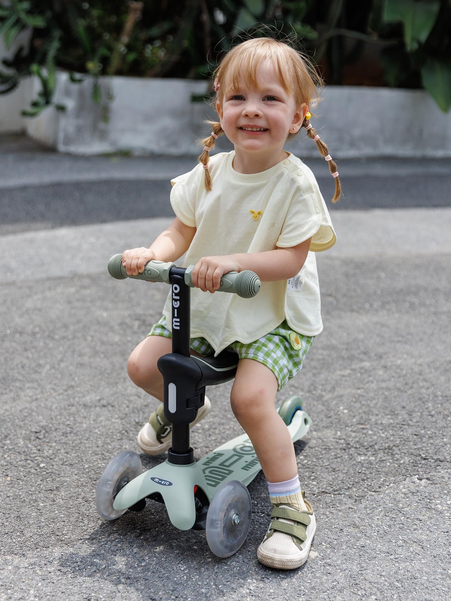 Micro Kickboard | Mini Rock & Go LED Kids Scooter for Ages 1-6 | Children up to 110 lbs | Lean-to-Steer Design | 6 in 1 | Adjustable T Bar | Smooth Ride, PU Wheels | Swiss Design