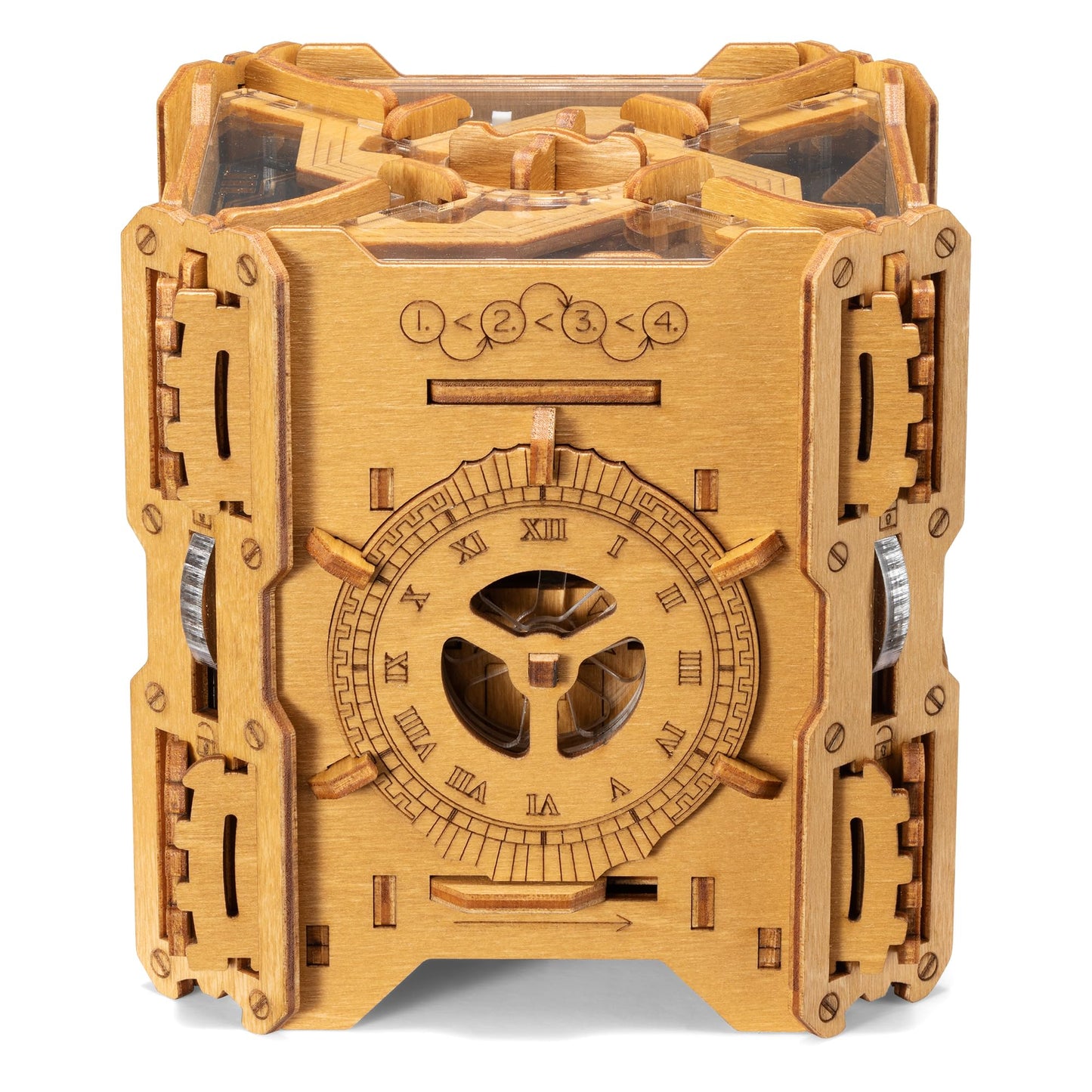 Puzzle Potato Tesla Box - Electronic Puzzle Box - Escape Room Game in a Box - Brain Teaser - 3D Wooden Puzzle for Adults - Money Puzzle Box for Cash Gift - Birthday GiftBox MoneyBox