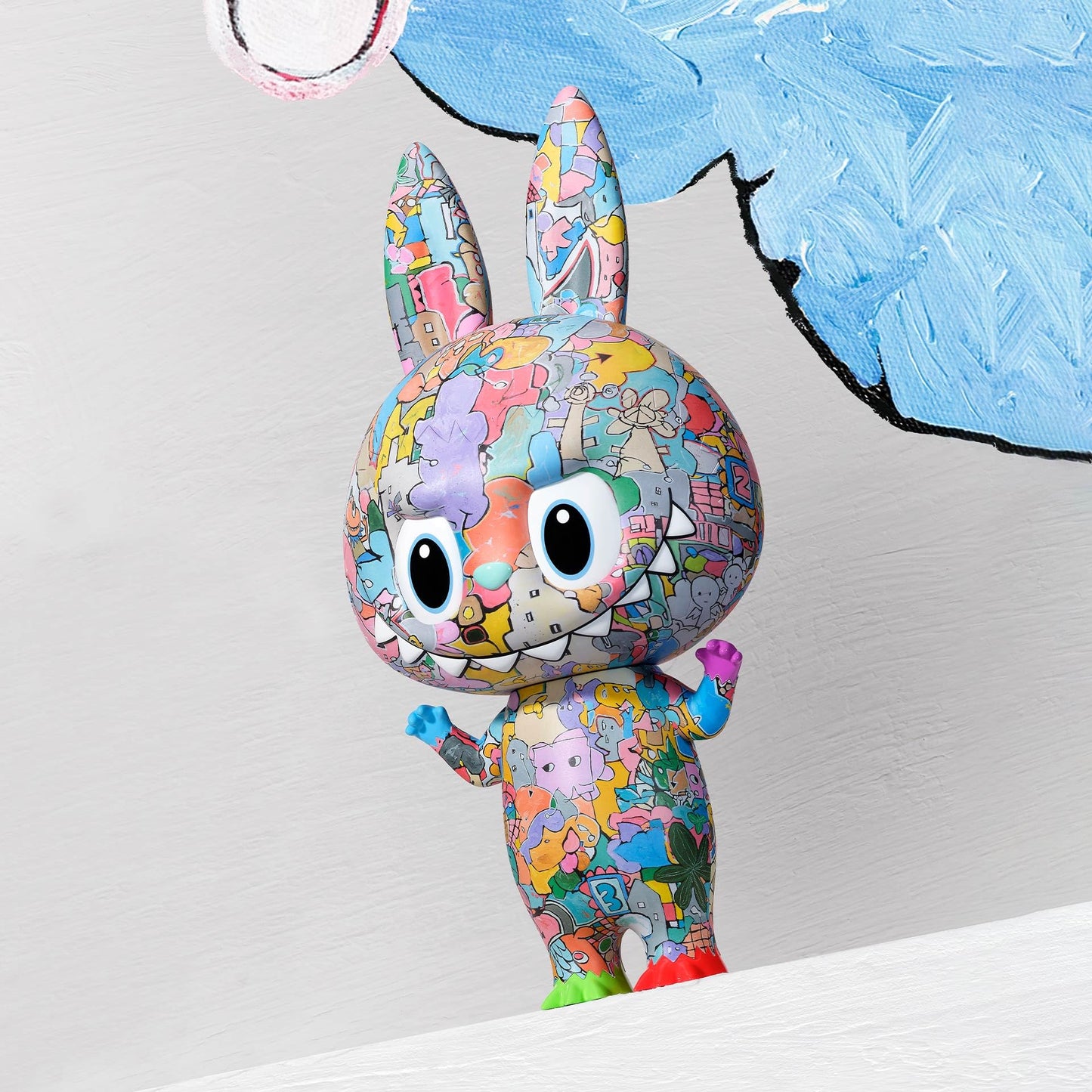 POP MART MEGA LABUBU 400% Tenth Anniversary, 13.78 inches Height, Toys for Modern Home Decor, Collectible Toy Set for Desk Accessories