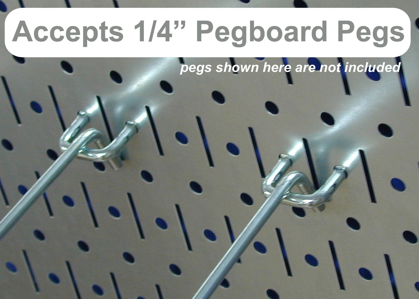 Wall Control Pegboard Organizer 4 ft. Metal Pegboard Standard Tool Storage Kit with Blue Toolboard and Red Accessories