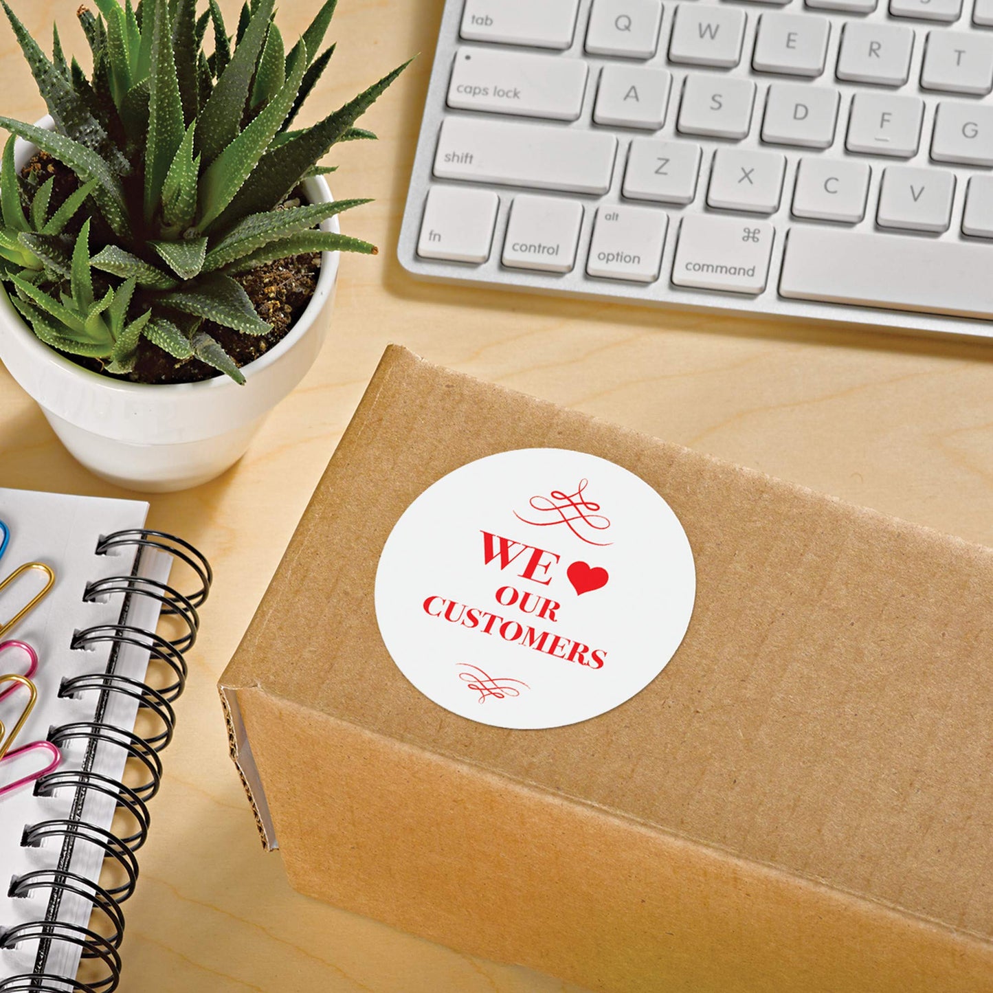 Avery Round Printable Labels, 2.5" Diameter, Matte White, Sure Feed Technology, Laser & Inkjet Compatible, 300 Blank Labels Total, Great for Branding, Packages, School Supplies, and More (5294)